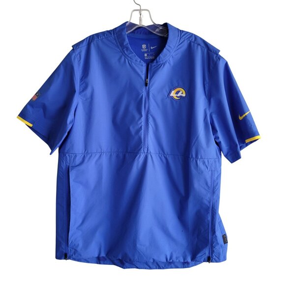 Nike Other - Los Angeles Rams Nike On Field Short Sleeve Windbreaker Size L